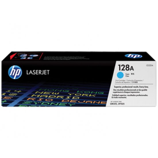HP 128A-C Cyan Original LaserJet Toner Cartridge For CP 1525, M1415 Printer