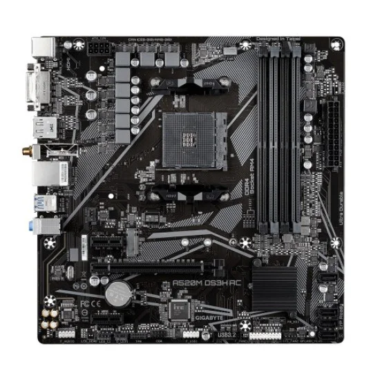 GIGABYTE A520M DS3H AC Ultra Durable AM4 Micro-ATX Motherboard GIGABYTE A520M DS3H AC Ultra Durable AM4 Micro-ATX Motherboard