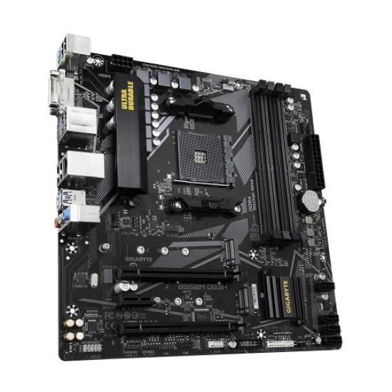 Gigabyte B550M DS3H AM4 AMD Micro ATX Motherboard Gigabyte B550M DS3H AM4 AMD Micro ATX Motherboard