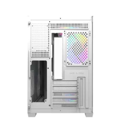 MaxGreen Bright Wave F7 Mid Tower M-ATX Gaming Casing (7x ARGB Fan)