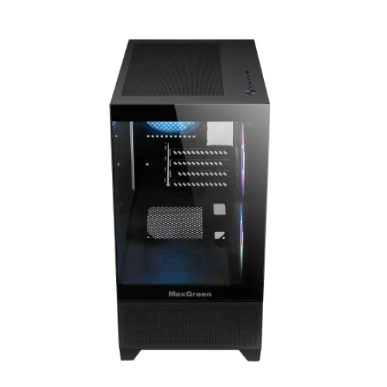 MaxGreen Panora F3 Mid-Tower M-ATX Gaming Casing