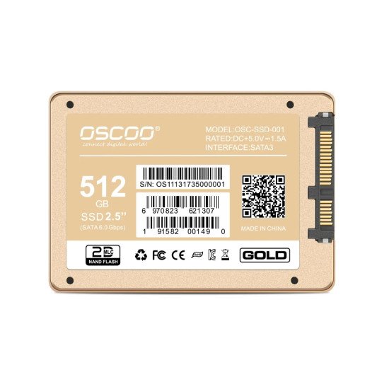 OSCOO OS003 512GB GOLD SATA SSD
