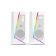 Redragon ANVIL GS520 - RGB 2.0 Channel Gaming Wired Desktop Speakers (White)