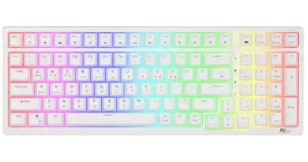 Royal Kludge RK98 RGB Hot-Swappable Tri-Mode Red Switch Wireless ...