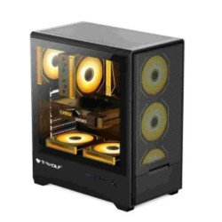 T-Wolf BLAZE BOX X4 ARGB Mid-Tower E-ATX Gaming Casing – Premium RGB PC Case