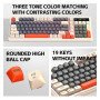 T-WOLF T13 Mixed Color Keycaps Gaming Keyboard